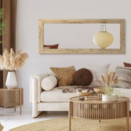 Styler Jyvaskyla lustro 148x56 cm prostokątne rama dąb LU-12404