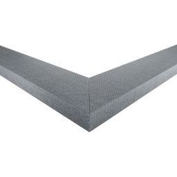 Styler Jyvaskyla lustro 148x56 cm prostokątne rama szaro-niebieskie płótno LU-12452