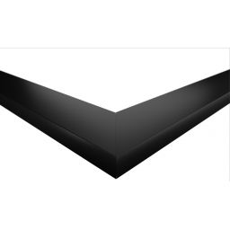 Styler Jyvaskyla lustro 148x56 cm prostokątne rama czarna LU-12403