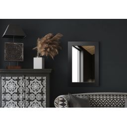 Styler Jyvaskyla lustro prostokątne 86x60 cm czarne LU-12329