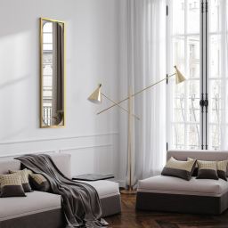 Styler Marbella lustro prostokątne 132x37 cm złote LU-12348