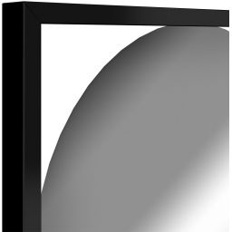 Styler Marbella lustro prostokątne 132x37 cm czarne LU-12349