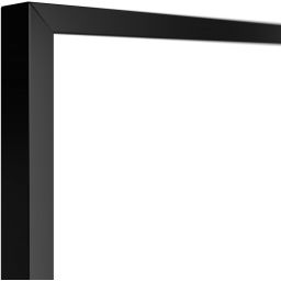 Styler Floryda lustro prostokątne 122x32 cm czarne LU-12361