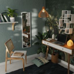 Styler Floryda lustro prostokątne 122x32 cm białe LU-12362