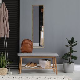 Styler Floryda lustro prostokątne 122x32 cm dąb LU-12364