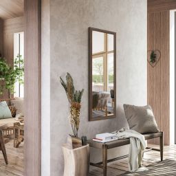 Styler Kiruna lustro 47x127 cm prostokątne drewno LU-12440