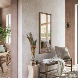 Styler Kiruna lustro 47x127 cm prostokątne drewno LU-12441