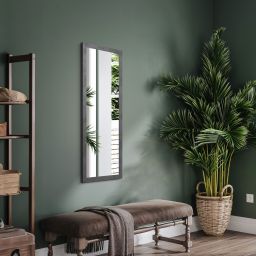 Styler Kiruna lustro 47x127 cm prostokątne grafit LU-12442