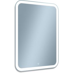 Venti Prima lustro 60x80 cm prostokątne z oświetleniem srebrny