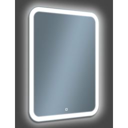 Venti Prima lustro 60x80 cm prostokątne z oświetleniem srebrny