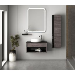 Venti Prima lustro 60x80 cm prostokątne z oświetleniem srebrny