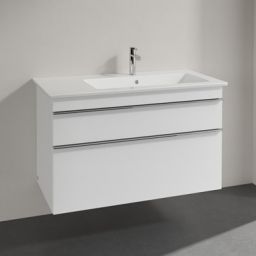 Villeroy & Boch Venticello szafka 95,3 cm podumywalkowa wisząca Glossy White A92801DH