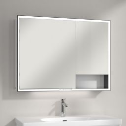 Villeroy & Boch My View+ szafka 100x16,8x75 cm z lustrem Brilliant White B48110VE