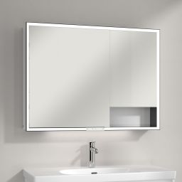 Villeroy & Boch My View+ szafka 100x16,8x75 cm z lustrem Pure White B48110VF