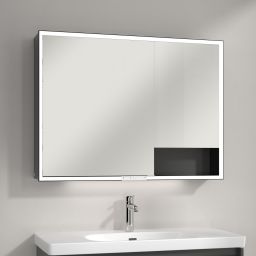 Villeroy & Boch My View+ szafka 100x16,8x75 cm z lustrem Graphite B48110VR