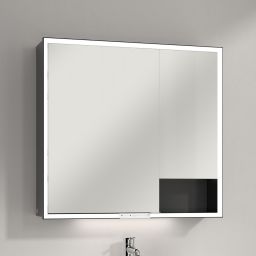 Villeroy & Boch My View+ szafka 80x16,8x75 cm z lustrem Graphite B48180VR