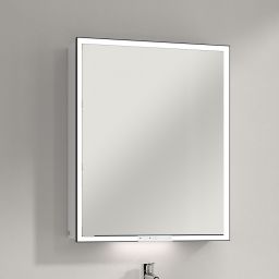 Villeroy & Boch My View+ szafka 60x16,8x75 cm z lustrem prawa Brilliant White B4816RVE