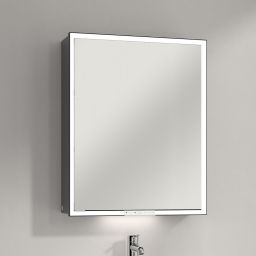 Villeroy & Boch My View+ szafka 60x16,8x75 cm z lustrem prawa Graphite B4816RVR
