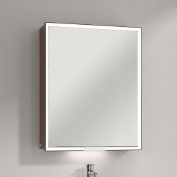 Villeroy & Boch My View+ szafka 60x16,8x75 cm z lustrem prawa Wine Red B4816RAH