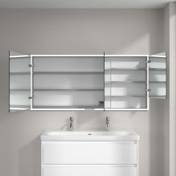Villeroy & Boch My View+ szafka 160x16,8x75 cm z lustrem do zabudowy Brilliant White A48216VE