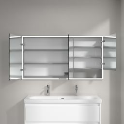 Villeroy & Boch My View+ szafka 140x16,8x75 cm z lustrem do zabudowy aluminium A4821400