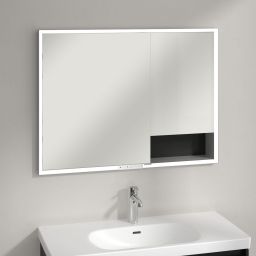 Villeroy & Boch My View+ szafka 100x16,8x75 cm z lustrem Volcano Black A48210VL