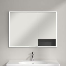 Villeroy & Boch My View+ szafka 100x16,8x75 cm z lustrem grafitowa A48210VR