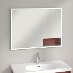 Villeroy & Boch My View+ szafka 100x16,8x75 cm z lustrem wine red A48210AH