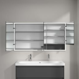 Villeroy & Boch My View+ szafka 140x16,8x75 cm z lustrem do zabudowy Graphite A48214VR
