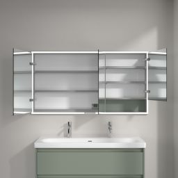 Villeroy & Boch My View+ szafka 140x16,8x75 cm z lustrem do zabudowy Soft Green A48214AF