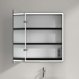 Villeroy & Boch My View+ szafka 60x16,8x75 cm z lustrem do zabudowy lewa aluminium B4826L00