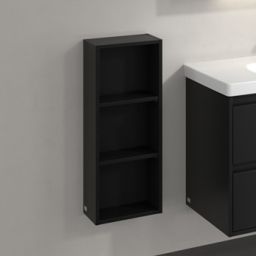 Villeroy & Boch My View+ szafka 30x16,7x75 cm boczna wisząca Volcano Black B85530VL