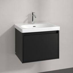 Villeroy & Boch Skyla szafka 57,2x43,9x43,6 cm podumywalkowa wisząca Volcano Black C78400VL