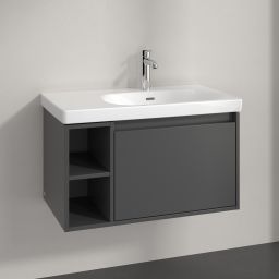 Villeroy & Boch Skyla szafka 77,2x43,9x43,6 cm podumywalkowa wisząca prawa Graphite C78700VR