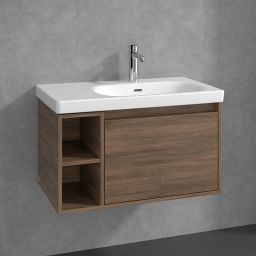 Villeroy & Boch Skyla szafka 77,2x43,9x43,6 cm podumywalkowa wisząca prawa Arizona Oak C78700VH