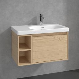Villeroy & Boch Skyla szafka 77,2x43,9x43,6 cm podumywalkowa wisząca prawa Nordic Oak C78700VJ