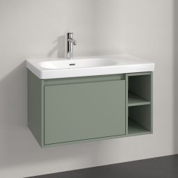 Villeroy & Boch Skyla szafka 77,2x43,9x43,6 cm podumywalkowa wisząca lewa Soft Green C78800AF