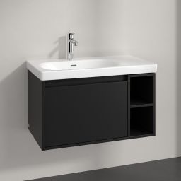 Villeroy & Boch Skyla szafka 77,2x43,9x43,6 cm podumywalkowa wisząca lewa Volcano Black C78800VL