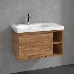 Villeroy & Boch Skyla szafka 77,2x43,9x43,6 cm podumywalkowa wisząca lewa Oak Kansas C78800RH