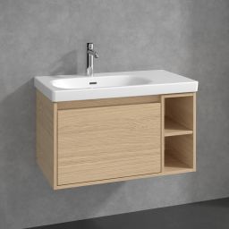 Villeroy & Boch Skyla szafka 77,2x43,9x43,6 cm podumywalkowa wisząca lewa Nordic Oak C78800VJ