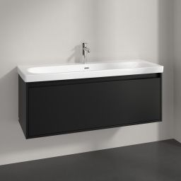 Villeroy & Boch Skyla szafka 117,2x43,9x43,6 cm podumywalkowa wisząca Volcano Black C79200VL
