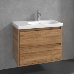 Villeroy & Boch Skyla szafka 77,2x43,9x59,6 cm podumywalkowa wisząca prawa Oak Kansas C79700RH