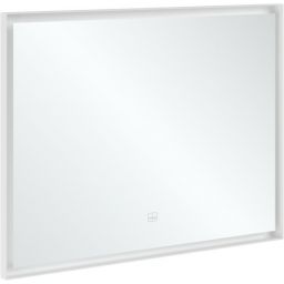 Villeroy & Boch Subway 3.0 lustro prostokątne 100x75 cm z oświetleniem LED White Matt A4631000