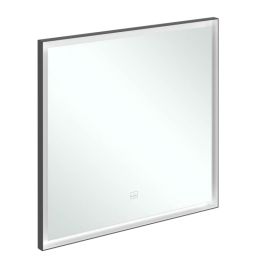 Villeroy & Boch Subway 3.0 lustro 80x75 cm z oświetleniem czarny mat/biały mat A46380BC