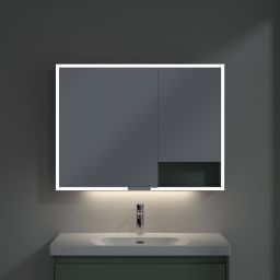 Villeroy & Boch My View+ szafka 100x16,8x75 cm z lustrem Soft Green A48110AF