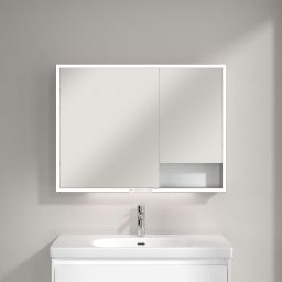 Villeroy & Boch My View+ szafka 100x16,8x75 cm z lustrem Brilliant White A48110VE