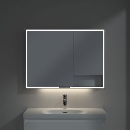 Villeroy & Boch My View+ szafka 100x16,8x75 cm z lustrem Brilliant White A48110VE