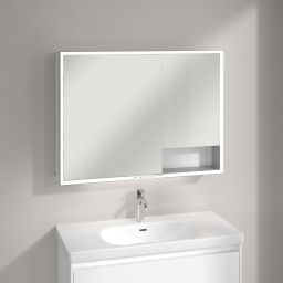 Villeroy & Boch My View+ szafka 100x16,8x75 cm z lustrem Brilliant White A48110VE
