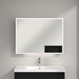 Villeroy & Boch My View+ szafka 100x16,8x75 cm z lustrem Volcano Black A48110VL