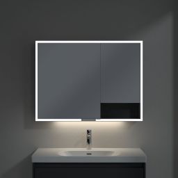 Villeroy & Boch My View+ szafka 100x16,8x75 cm z lustrem Graphite A48110VR